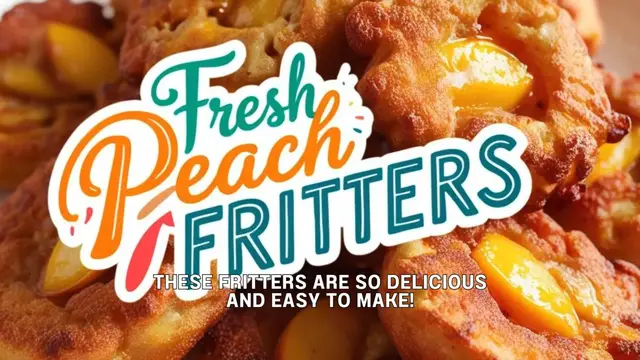 Video thumbnail for Fresh Peach Fritters Recipe 🍑