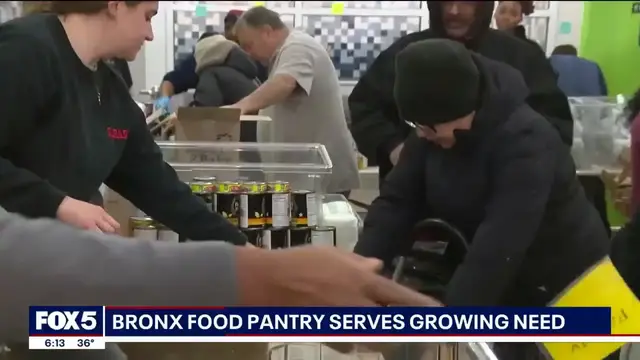 Video thumbnail for Bronx food pantry serves growing need