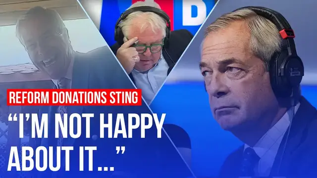 Video thumbnail for Nigel Farage breaks silence on Reform donations sting