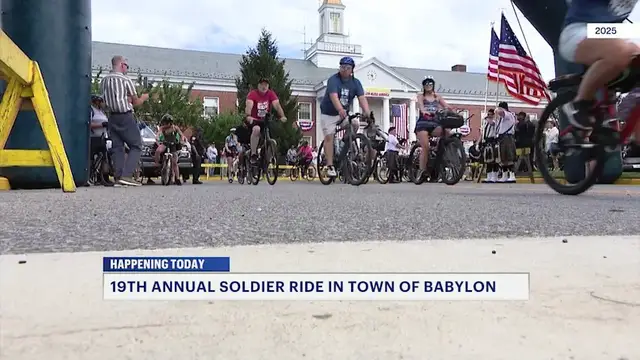 Video thumbnail for 19th annual Soldier Ride returns to Babylon