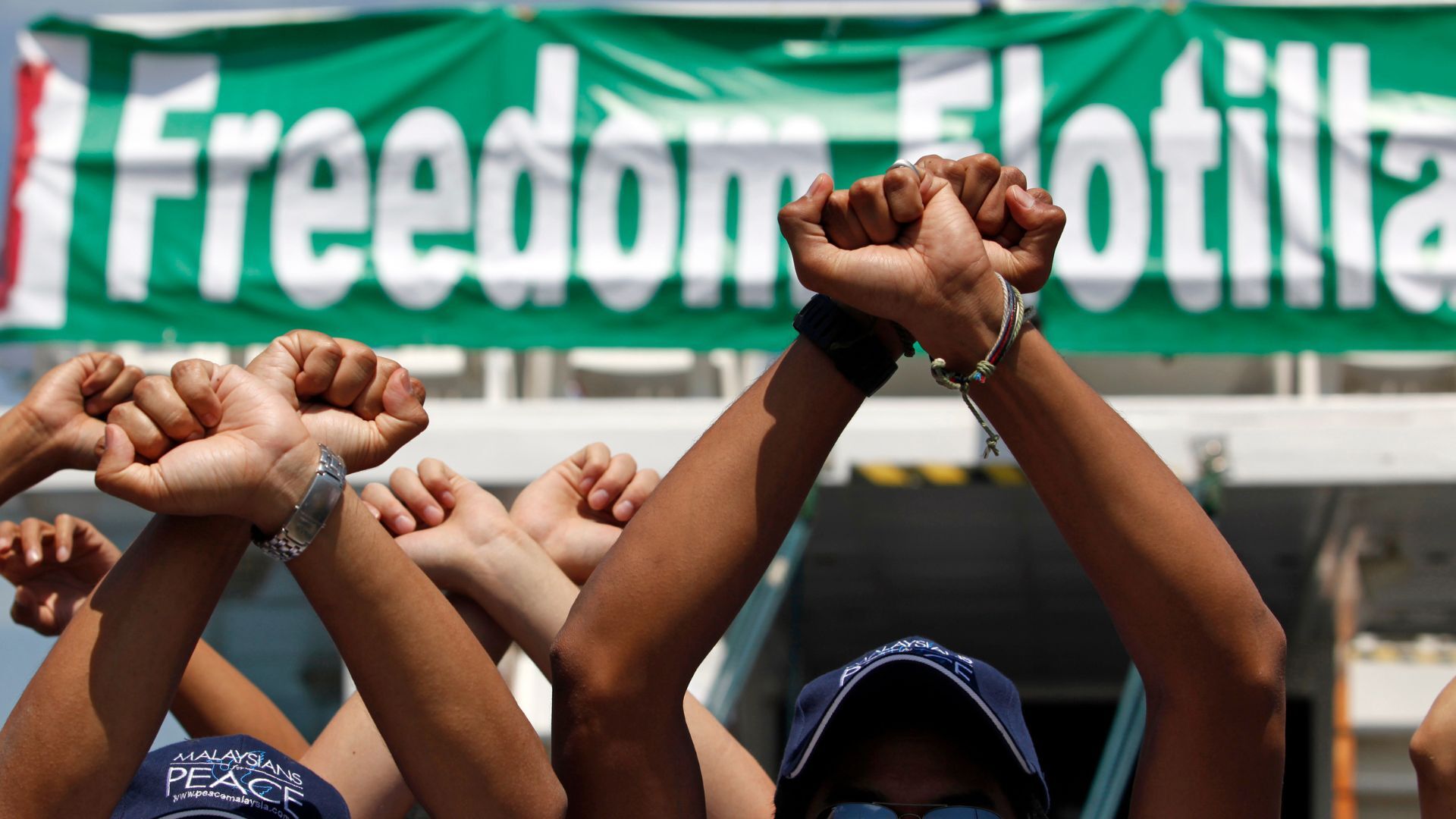 Video thumbnail for Detained Gaza aid flotilla activists set to appear in Israeli court for deportation hearings