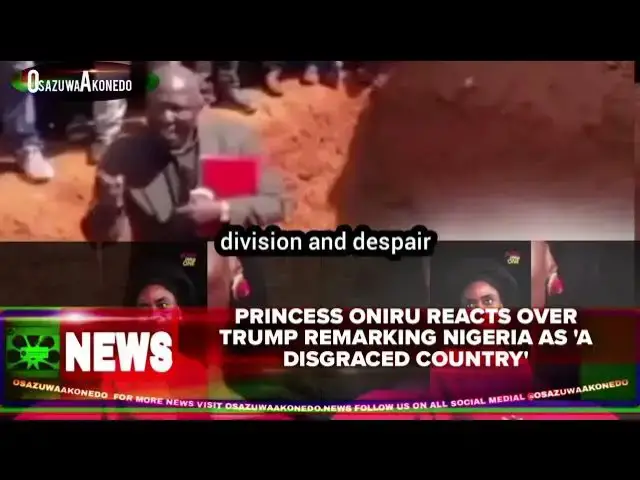 Video thumbnail for Princess Oniru Reacts Over Trump Remarking Nigeria As 'A Disgraced Country'