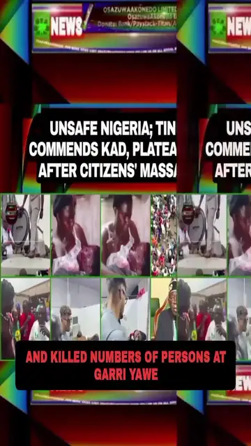 Video thumbnail for Unsafe Nigeria; Tinubu Commends Kad, Plateau Govs After Citizens’ Massacres