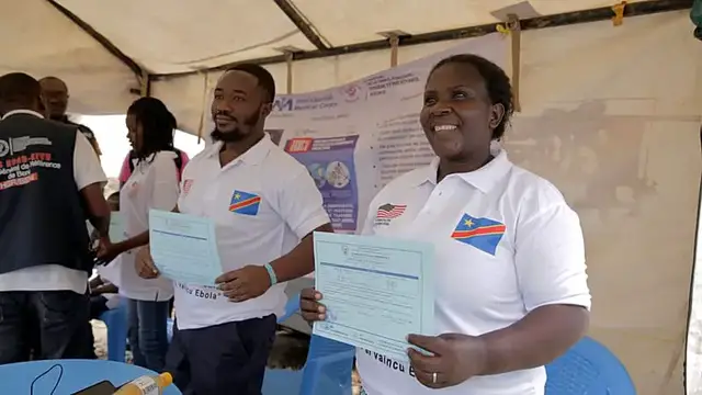 Video thumbnail for Five Ebola survivors discharged as DRCongo’s case count breaks 6,000