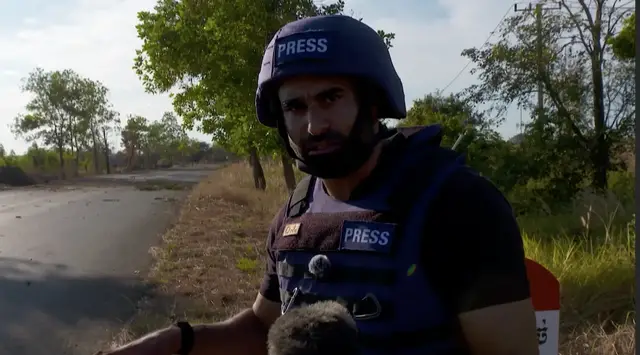 Video thumbnail for Thailand-Cambodia ceasefire holds as frontline shows aftermath of fighting