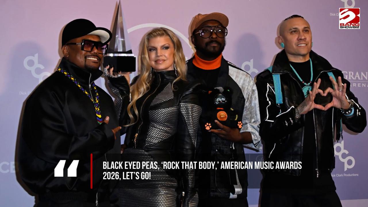 Video thumbnail for Fergie and the Black Eyed Peas reunite to accept the Best Throwback Song Award