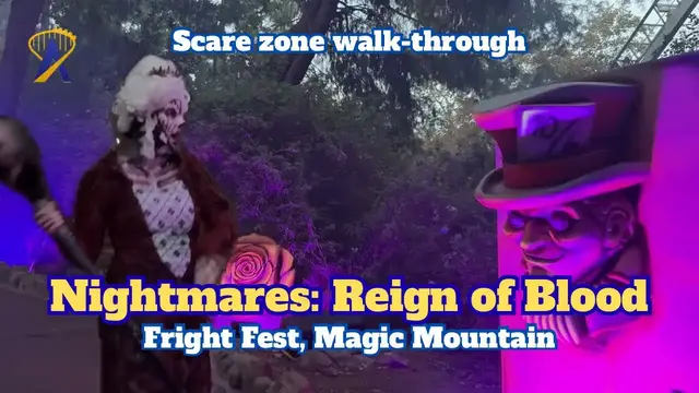 Video thumbnail for Nightmares: Reign of Blood Scare Zone - Fright Fest Six Flags Magic Mountain