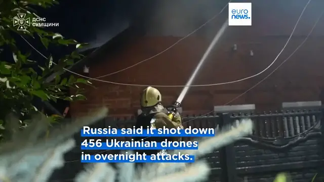Video thumbnail for One of Kyiv's deadliest single attacks kills 13 in central Russia while five are killed in Ukraine