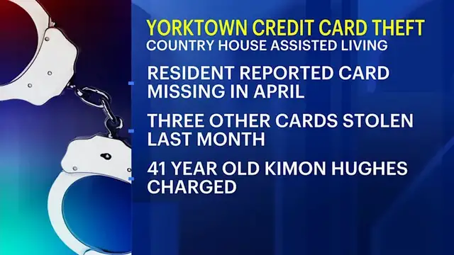 Video thumbnail for Yorktown assisted living employee charged with stealing residents’ credit cards