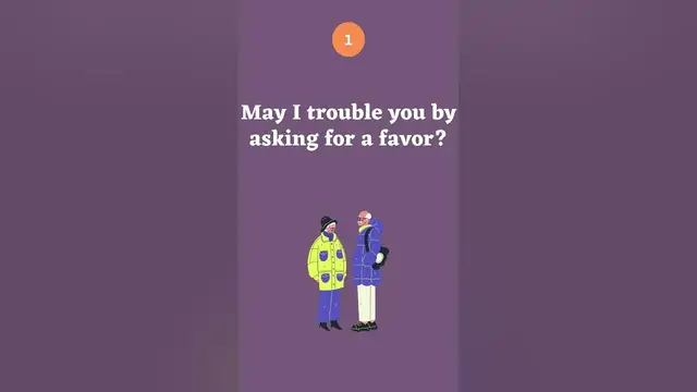Video thumbnail for Asking for a Favor with “May I…”