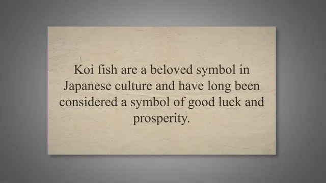 Video thumbnail for Why Koi Fish Are Considered Good Luck By The Japanese?