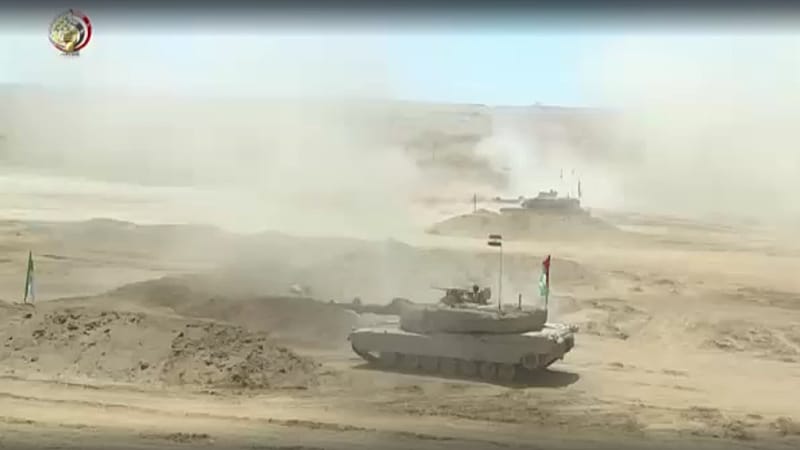 Video thumbnail for Egypt conducts live-fire military exercise conducted near Israeli border