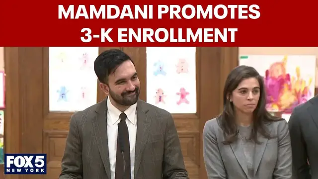 Video thumbnail for FULL: Mamdani promotes 3-K enrollment