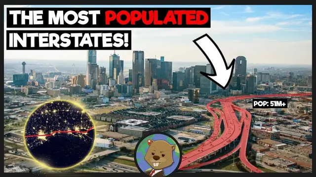 'Video thumbnail for Which US Interstate Has The Highest Population Living Along It?'