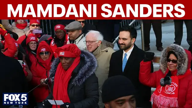 Video thumbnail for Mamdani and Sanders join nurses strike week 2: Full video