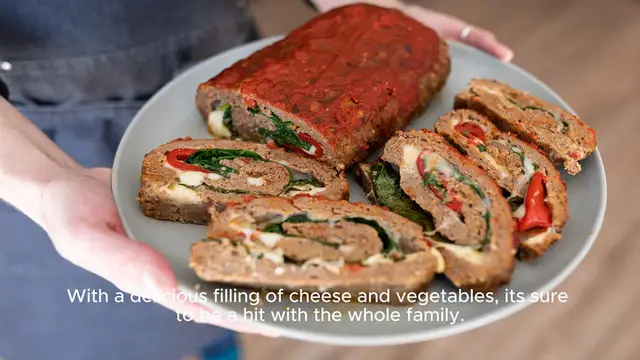 Video thumbnail for Stuffed Meatloaf recipe