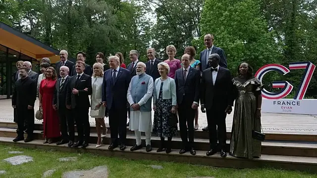 Video thumbnail for G7 Turns spotlight on Middle East as Trump unveils Iran deal