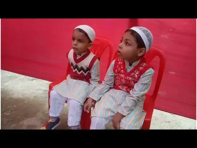 'Video thumbnail for ইসলামী মাহফিলে রায়ান এবং রিয়ন। Rayan and Riyon attended to Islamic Mahfil, Gazipur'