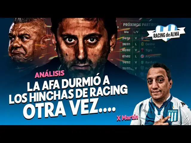 Video thumbnail for PROBLEMAS para Racing: la AFA DURMIÓ a los hinchas otra vez