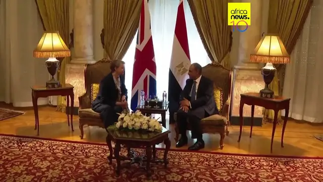 Video thumbnail for Egyptian FM hosts UK counterpart for talks on regional developments