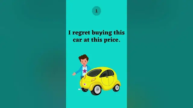 Video thumbnail for Express Regret Using I regret