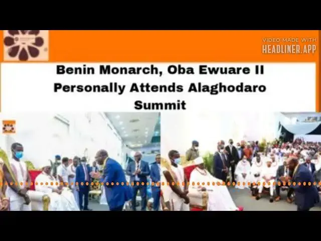 Video thumbnail for Benin Monarch, Oba Ewuare II Personally Attends Alaghodaro Summit ~ OsazuwaAkonedo