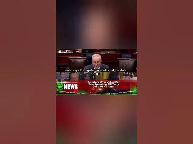 Video thumbnail for Senators Who Voted For Tax, Spending Bill Truly Love US - Trump