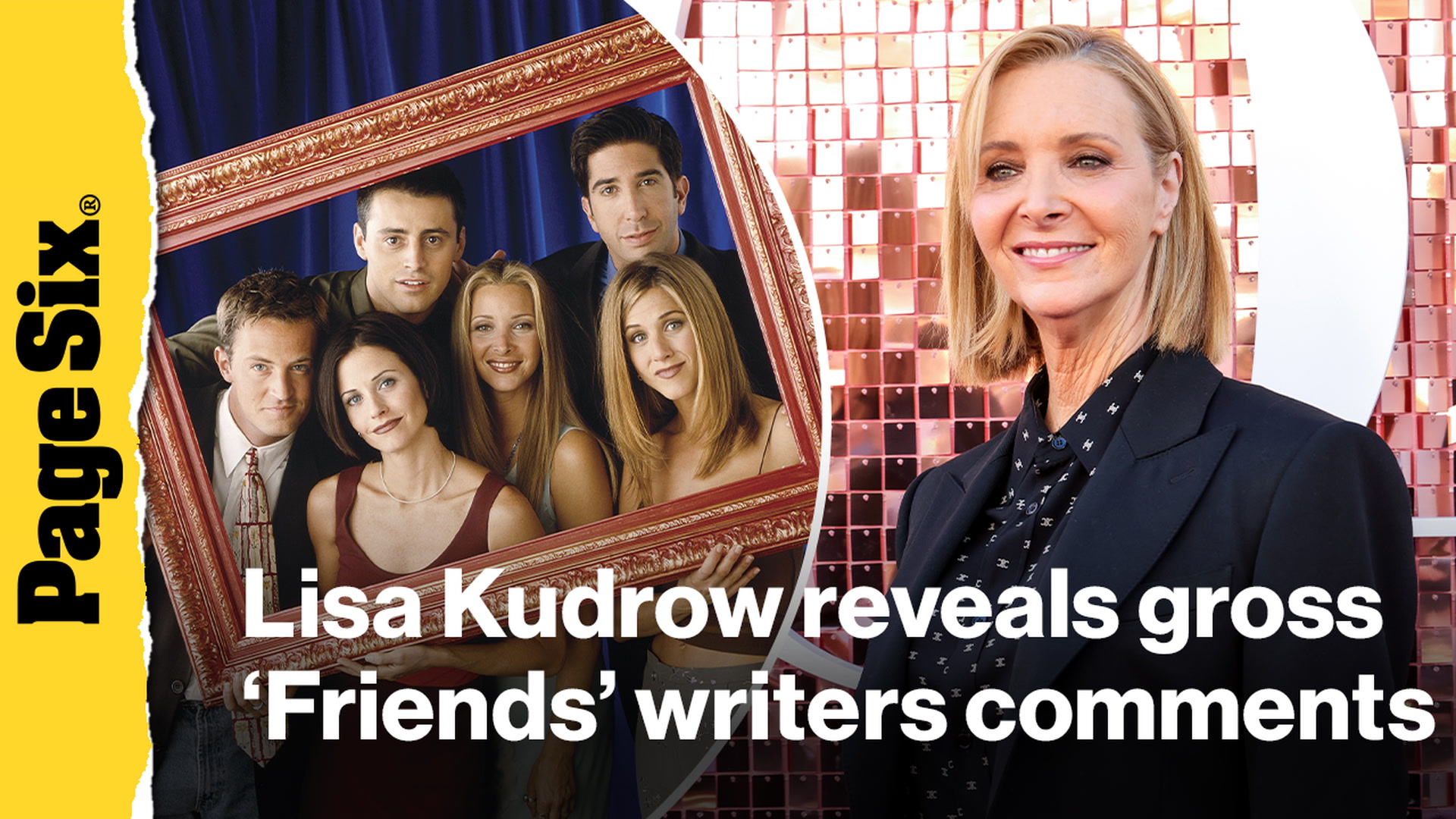 Video thumbnail for Lisa Kudrow exposes 'Friends' writers' 'sexual fantasies' about cast, reveals $20M annual residuals