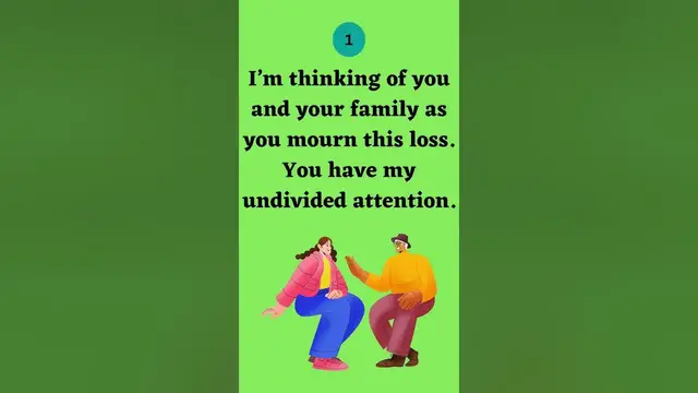 Video thumbnail for General Condolence Expressions Part 5