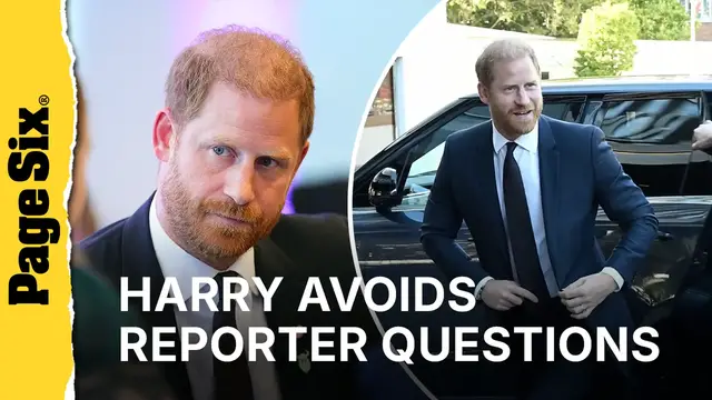 Video thumbnail for Prince Harry avoids reporter questions while arriving at 2026 Wellchild Awards in London