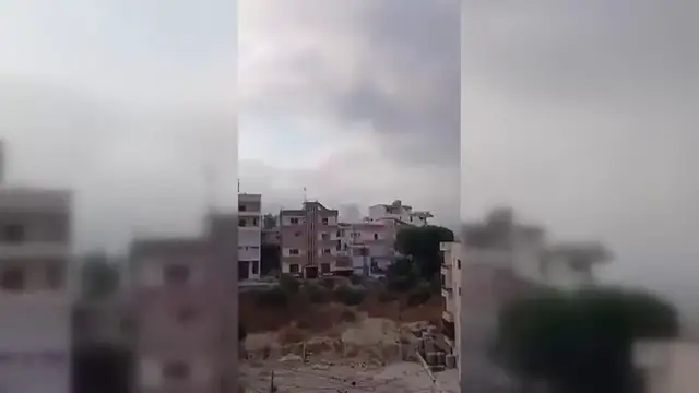 Video thumbnail for Lebanon: Israeli Artillery Fire Targets Nabatieh Heights.