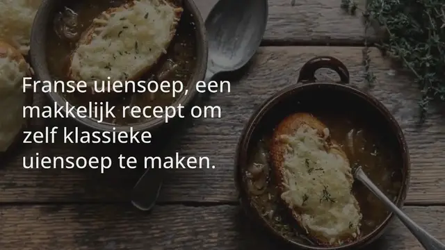 Video thumbnail for Franse uiensoep