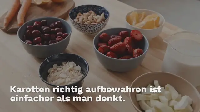 'Video thumbnail for KAROTTEN AUFBEWAHREN: SO BLEIBEN MÖHREN LANGE FRISCH!'