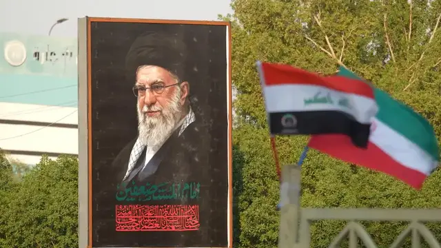 Video thumbnail for Iraq: Najaf prepares for funeral of Iran’s former leader Khamenei.