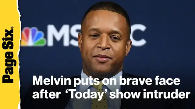 Video thumbnail for Craig Melvin puts on brave face on 'Today' show after intruder broke into studio