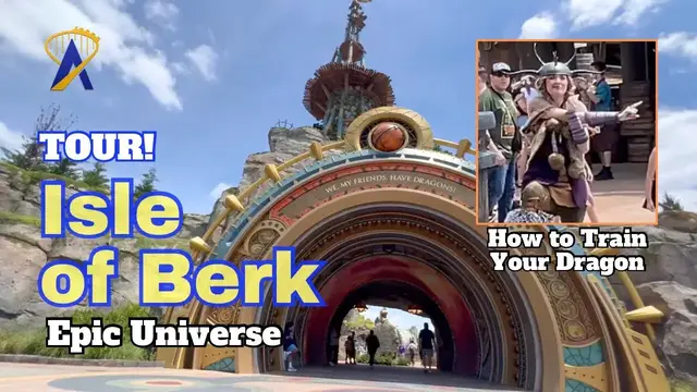 Video thumbnail for Epic Universe - Tour of How To Train Your Dragon - Isle of Berk