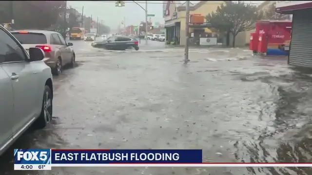 Video thumbnail for Rainfall causes flooding in NYC; Hochul declares state emergency over SNAP freeze | News Block