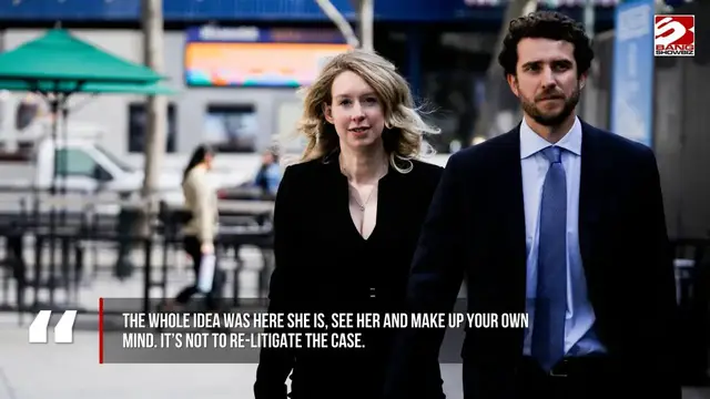 Video thumbnail for Elizabeth Holmes‘ partner has defended their decision to take part in You Can See Everything
