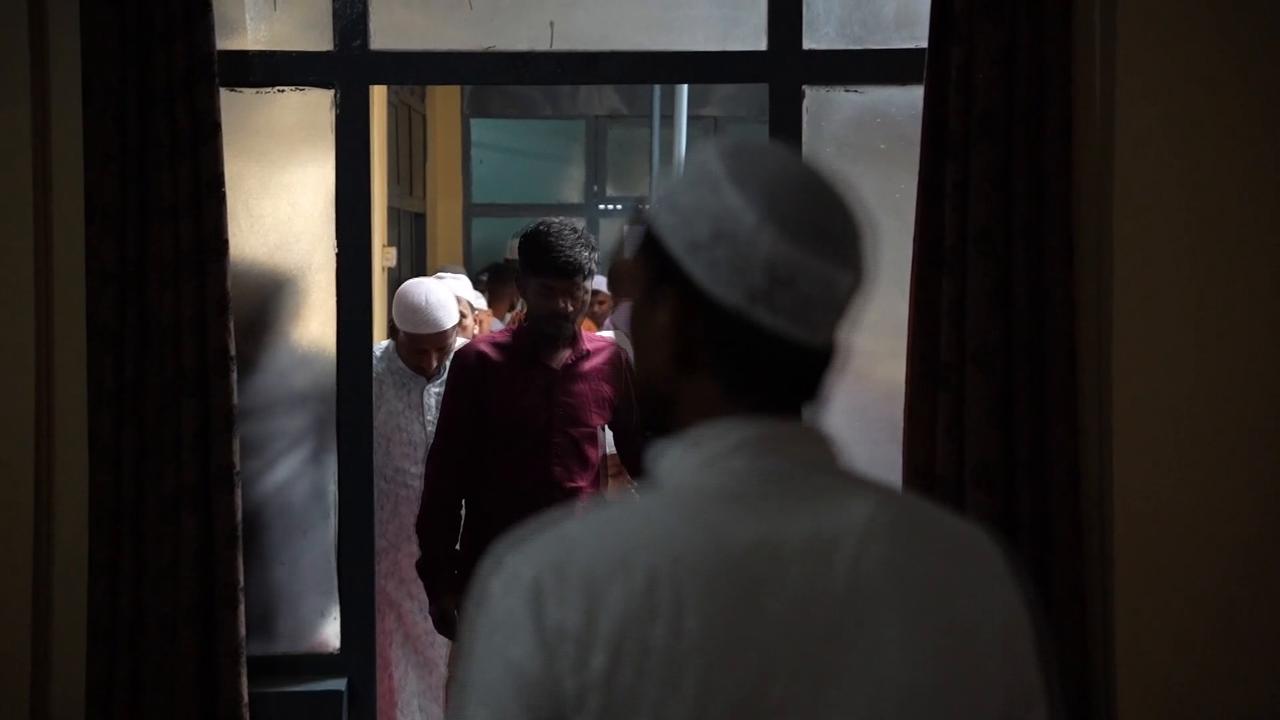 Video thumbnail for Nepal: Muslims in Nepal gathered at Jame Masjid for Eid al-Adha prayers in Lalitpur.