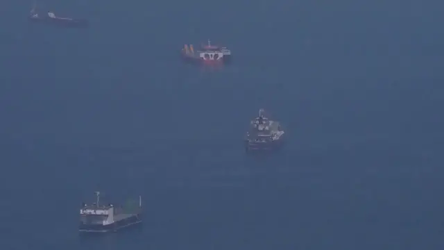 Video thumbnail for Iran: Supertanker catches fire in Strait of Hormuz after hitting sea mine.