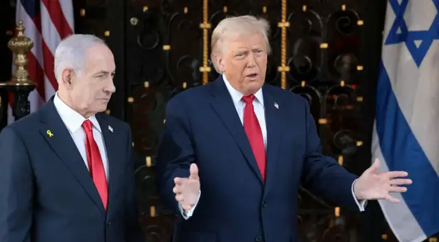 Video thumbnail for Netanyahu meets Trump in Florida amid talks on Gaza, Iran and regional tensions