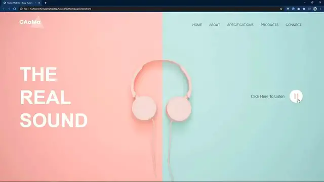 Video thumbnail for How To Make A Music Website Using HTML CSS JavaScript _ Add Music In HTML Website