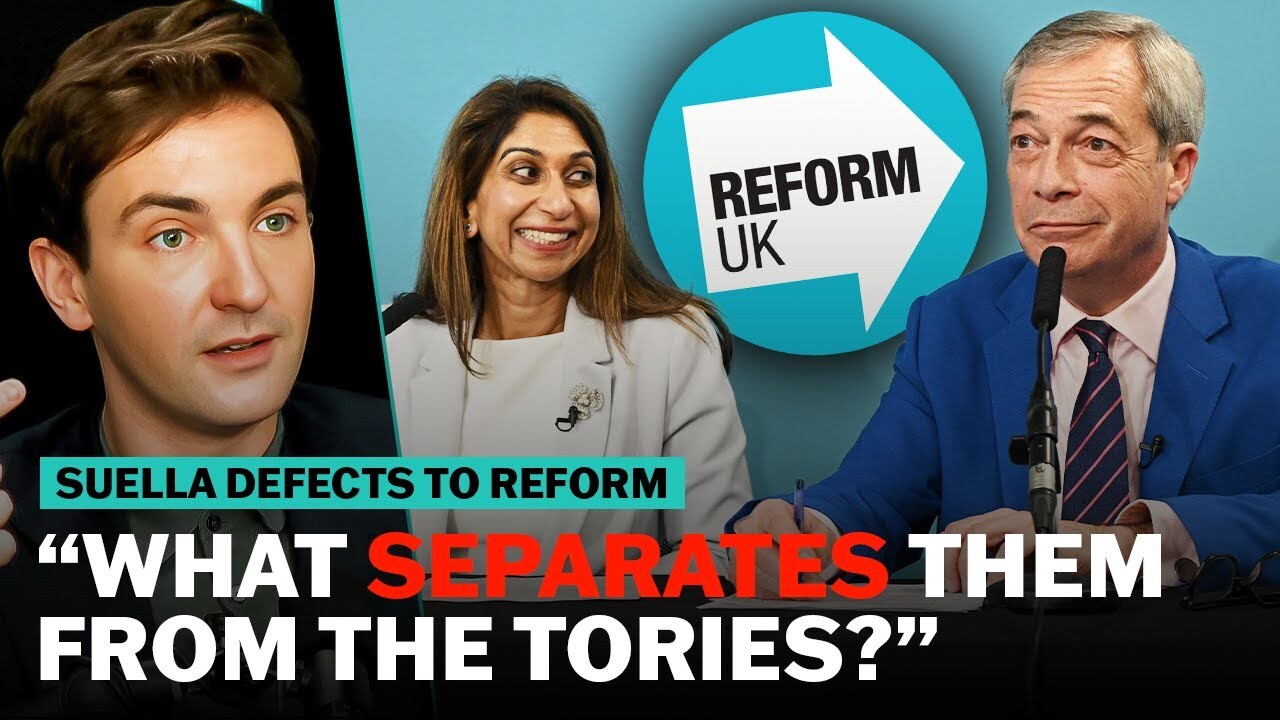 Video thumbnail for Suella DEFECTS to Reform: Is it just a Tory retirement party? | The News Agents