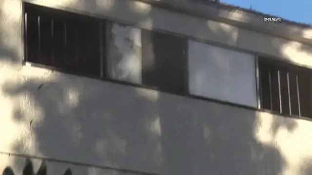 Video thumbnail for US, Los Angeles: Santa Clarita Abandoned Building Burns Again After 2023 Fire Part 1.