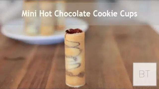 'Video thumbnail for Mini Hot Chocolate Cookie Cups'