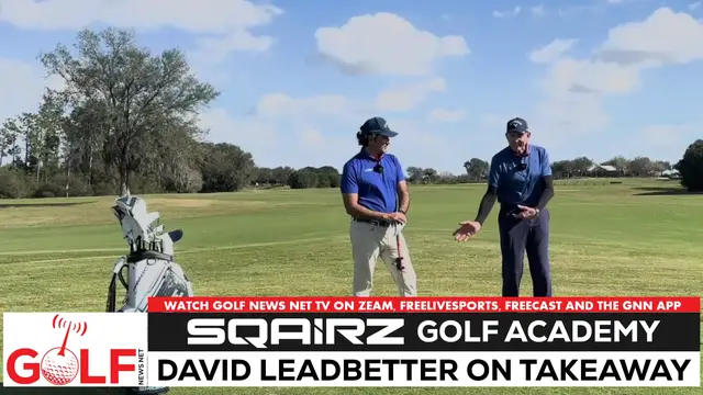 'Video thumbnail for David Leadbetter teaching a proper golf swing takeaway'