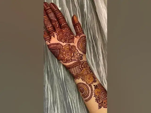 Video thumbnail for #love #newmahendi #wedding ##hennadesign #anniversiry #new gulab ke phool ka design#very beautiful