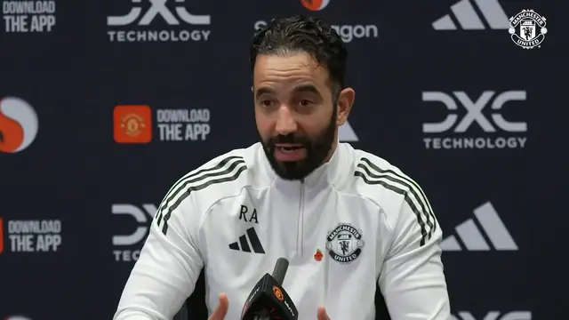 'Video thumbnail for Amorim backs Sesko to get over initial struggles'