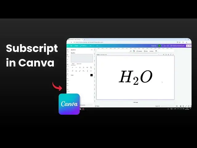 'Video thumbnail for How to Create Subscript in Canva'