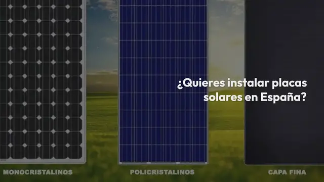 Video thumbnail for Instalar placas solares en España: Guía completa